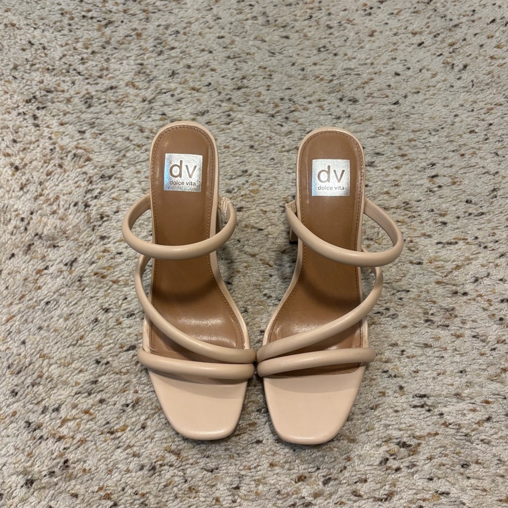 Dolce Vita Beige Strappy Heels